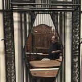 Art Deco wrought iron vestiary