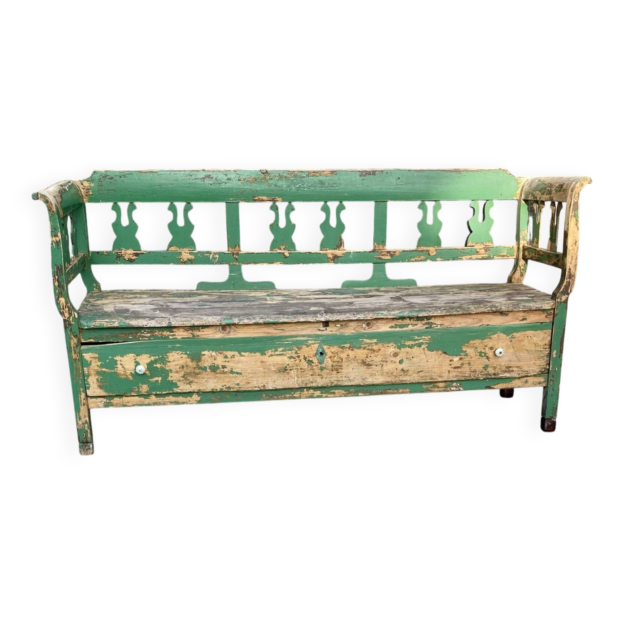 Wooden bench
