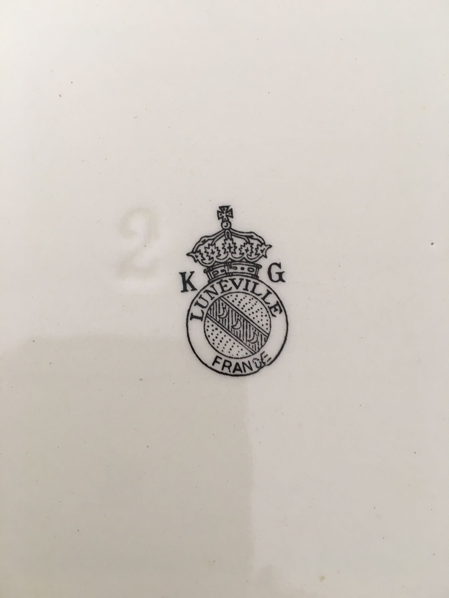 Serving dish manufacture Lunéville France