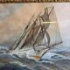 Frederick r. wagner (1937) (1864-1940): watercolor sailboat on the open sea