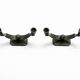 Art Deco candlestick pair by Just Andersen in Disko metal.
