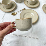 Speckled sandstone coffee service