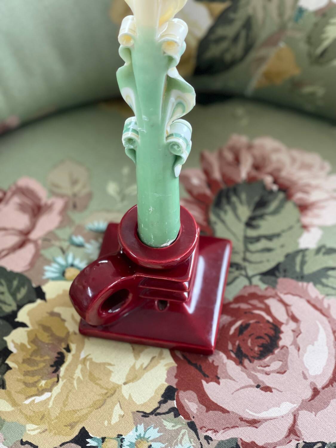 Art Bordeaux Ceramic Candle Holder