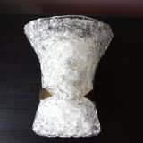 Hillebrand Murano ice glass wall lamp by Egon Hillebrand, 1960