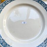 6 Flat plates Terre de fer Longchamp model René Made in France
