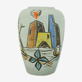 Vase Scheurich des années 1950, modèle 239-30