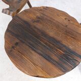 Coffee set coffee table and tripod low chairs - Spanish brutalist design - 1950s