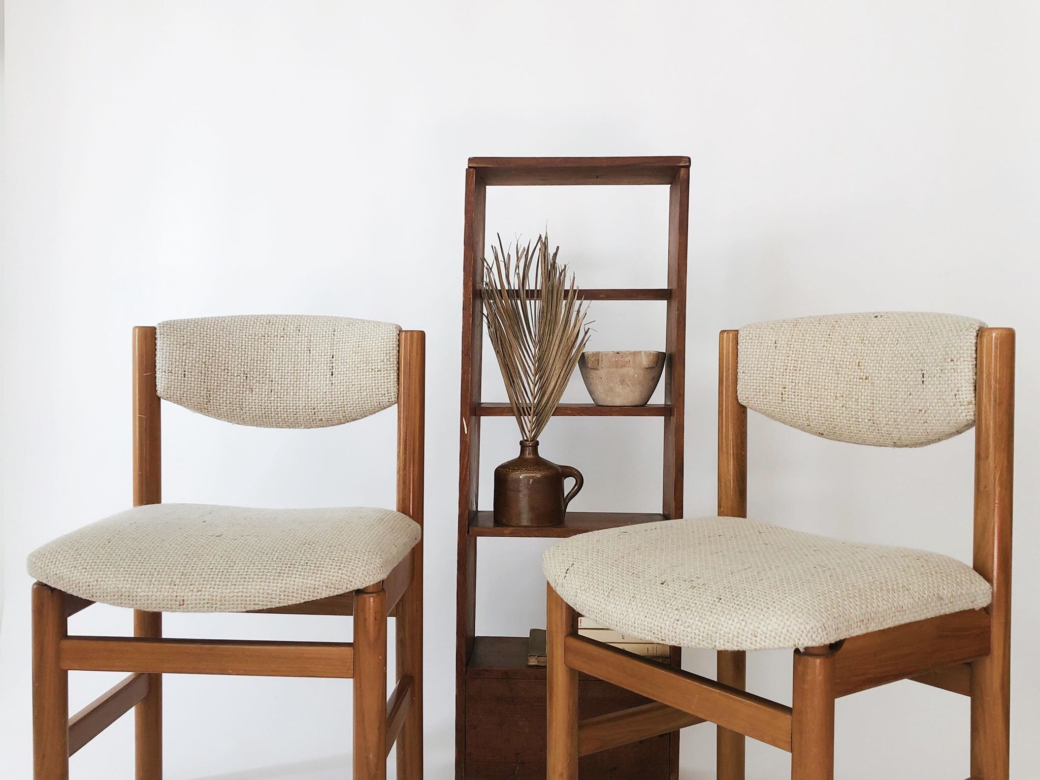 Paire chaises scandinaves en teck