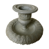 Candlestick time 19th bronze green gray