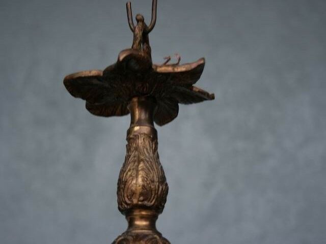 Chandelier in bronze 5 light rock