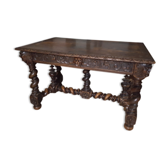 Bureau table Louis XIII