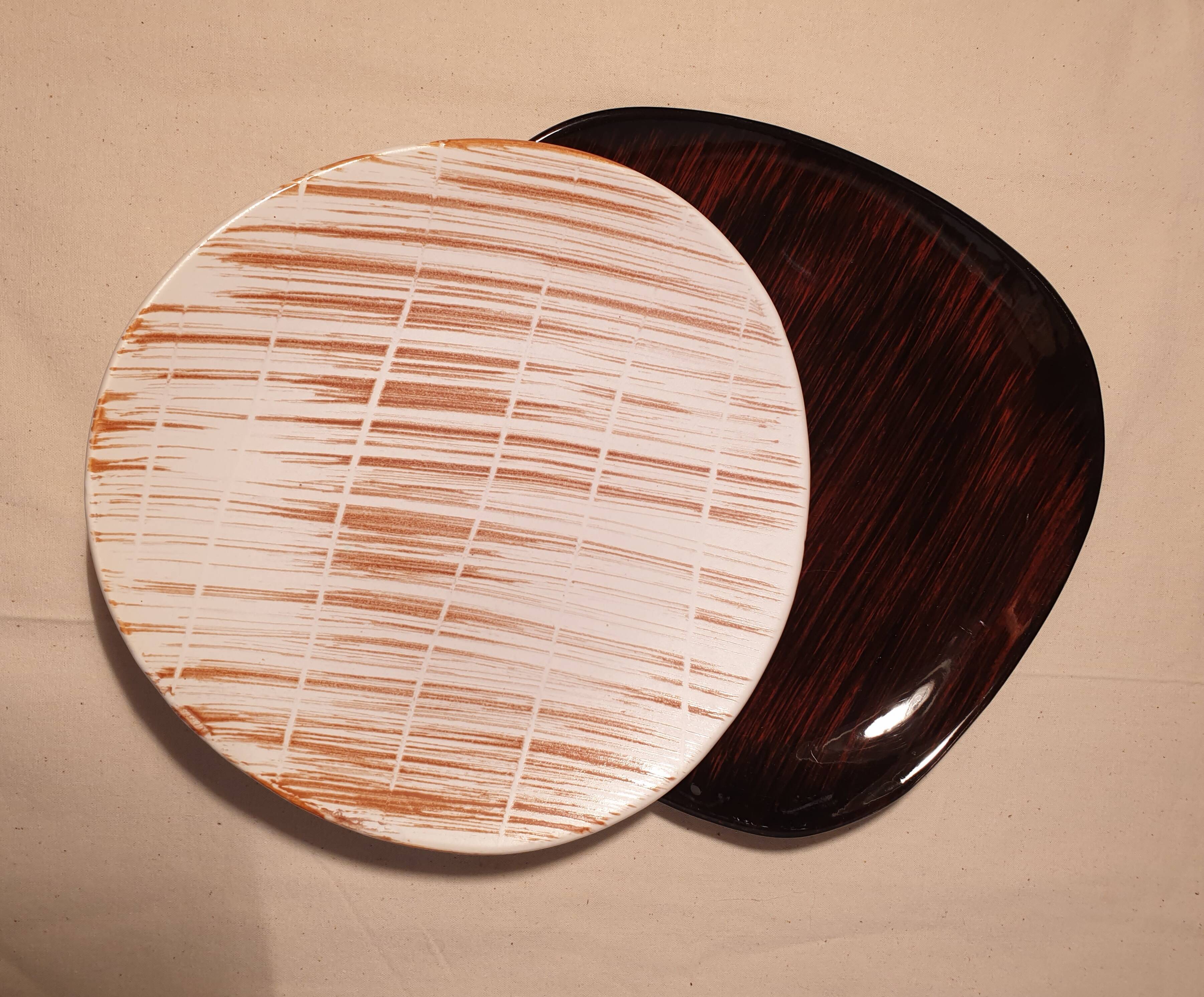 50's free-form plate duo