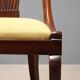 Antique Louis-Philippe walnut chairs, Italy, 19th century