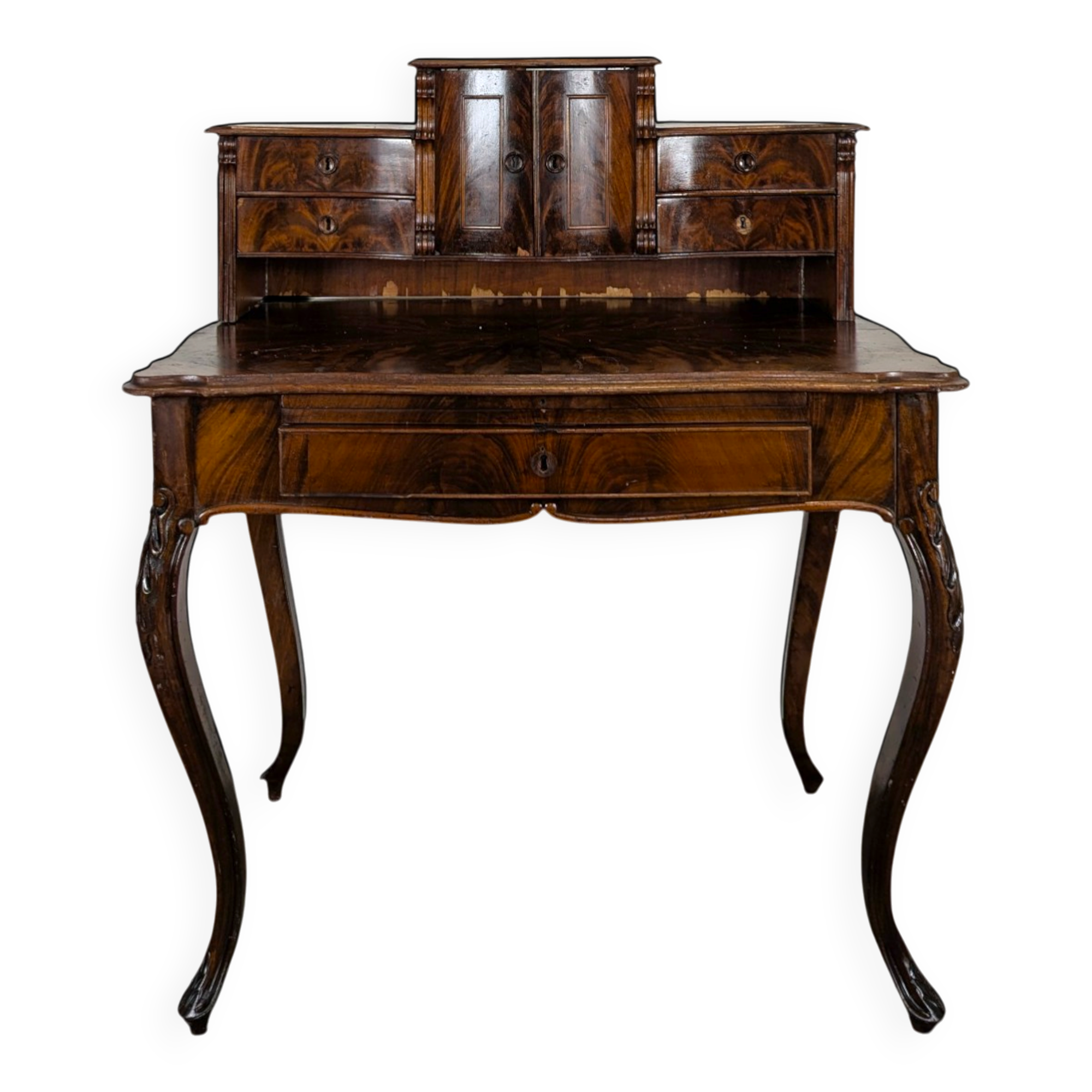 Small happiness desk of the day in mahogany