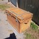 Antique wicker travel trunk