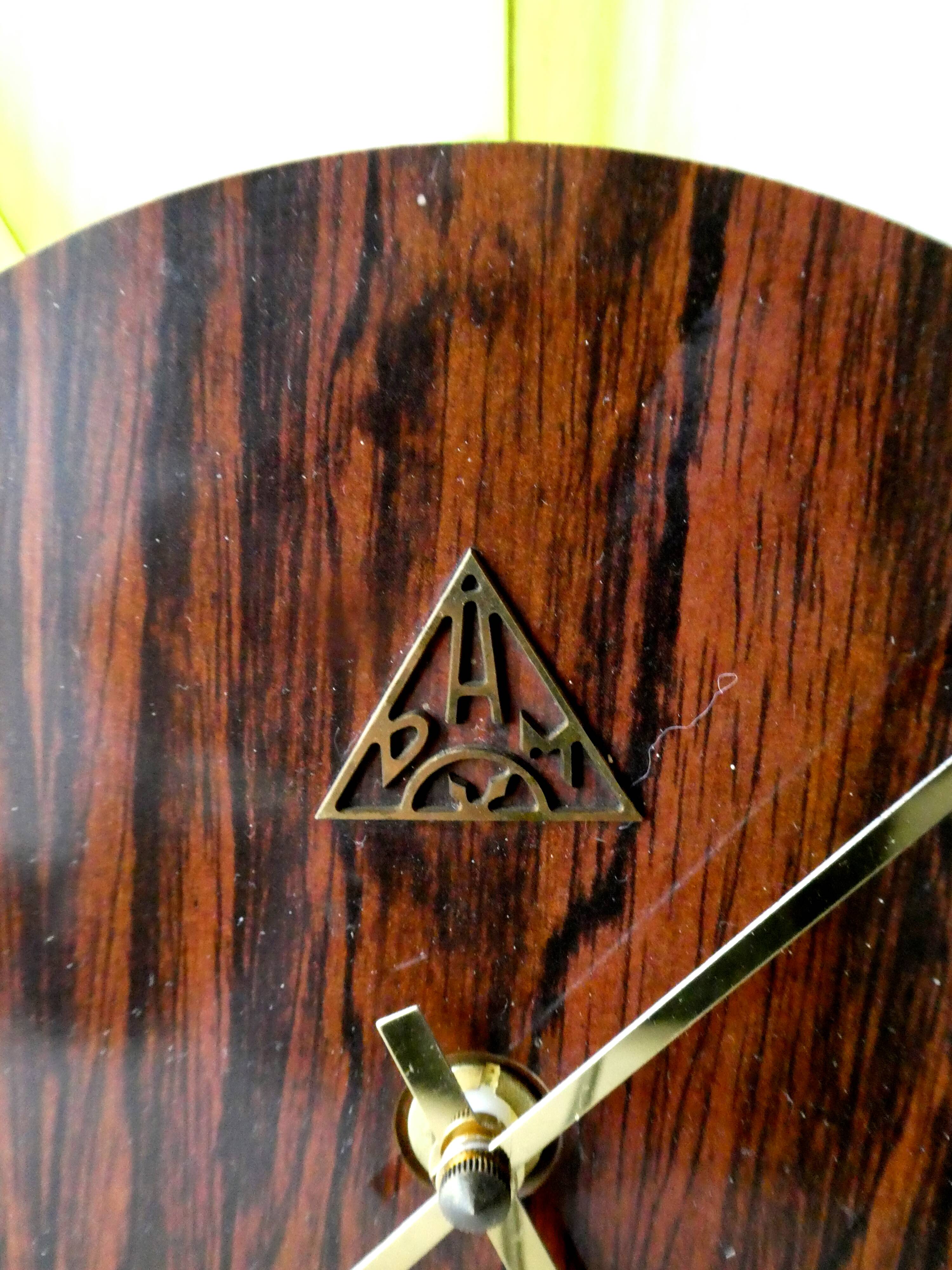 Pendulum, DAM wall clock, formica of the years 60