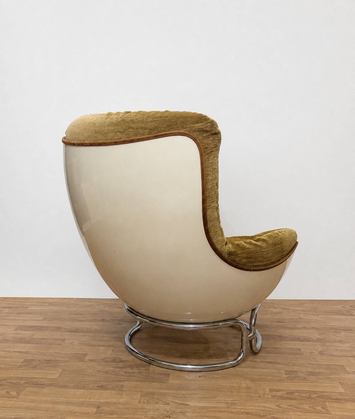 Armchair by Michel Cadestin, 1970s, reupholstered.