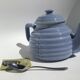 Parma art deco corrugated stoneware teapot 4/6 cups