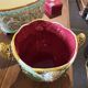 Pair of slipware plant pots in Art Nouveau style