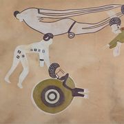Tassili Rock Painting, signed G. Le Poitevin – 1960