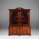 Empire Style Library Cabinet with Glass Doors, Belgium, 1950s