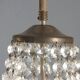 Antique metal and glass chandelier, Italy, 19th century