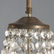 Antique metal and glass chandelier, Italy, 19th century
