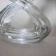 Vintage crystal candlestick from Vannes - Stamped French glass chandelier - Table candle holder from the 20th-century table art collection.