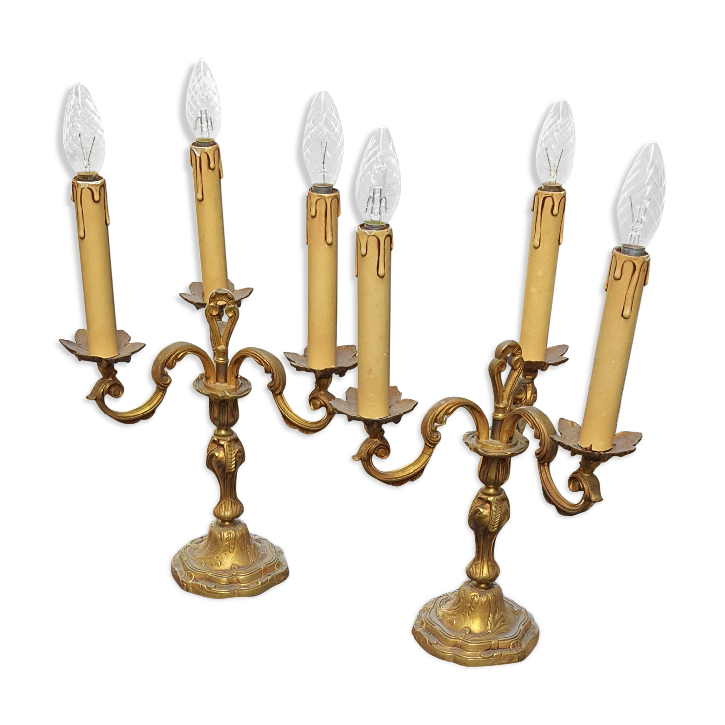 Bronze candelabras