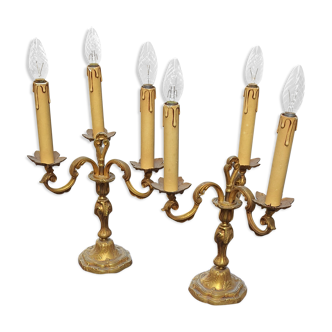 Bronze candelabras