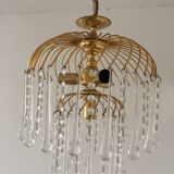 Chandelier waterfall of Murano drops and tassels