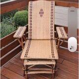 Rattan lounge chair