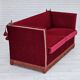 1970s, Danish "Spanish" sofa, original condition, furniture velour.