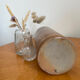 Vintage brown stoneware bottle