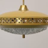 1970s Space Age Metal Pendant by LUDIB Bratislava