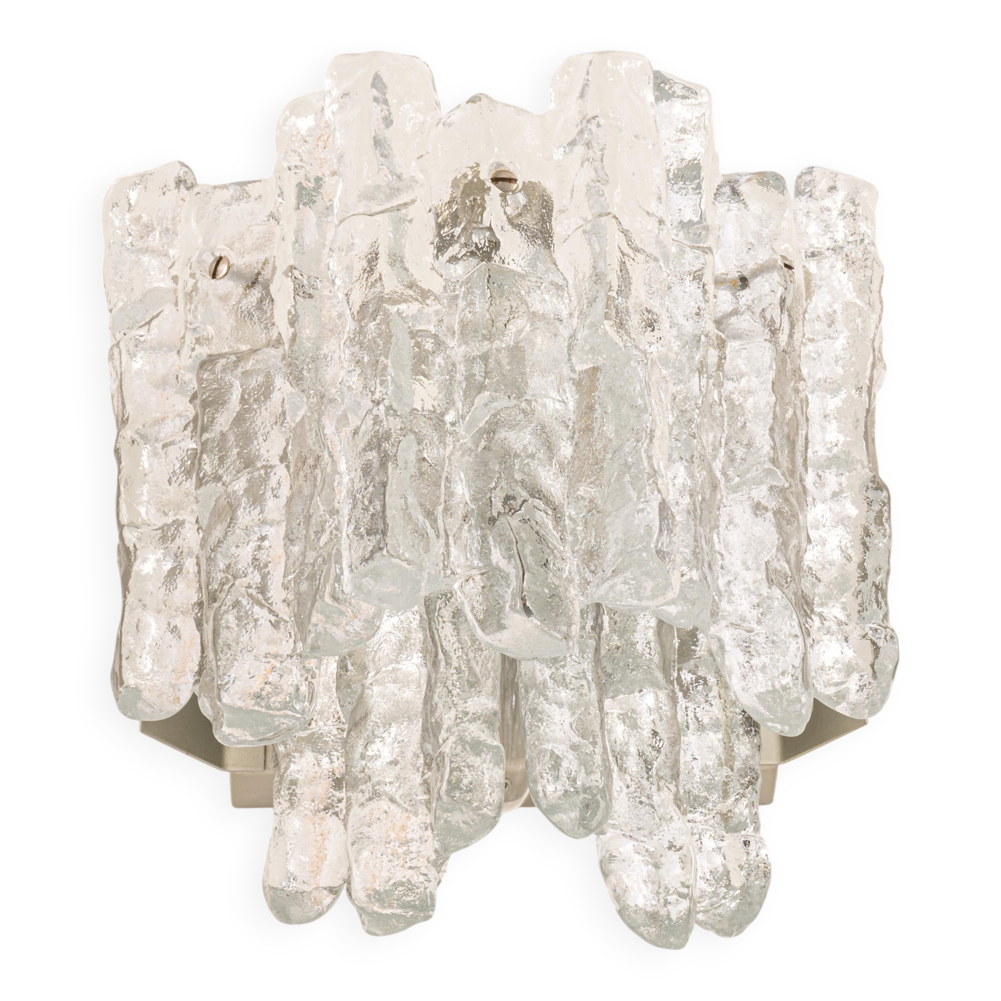 Pair of large Kalmar Murano wall sconces, Austria, 1960s.