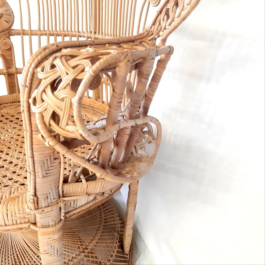 Armchair Emmanuelle peacock