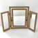 Vintage triptych mirror 1950