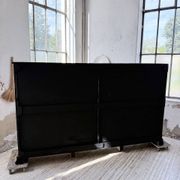 XXL industrial sideboard with glass doors