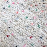 Berber carpet Beni Ouarain with colorful polka dots 1.38 x 1.03m