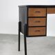 Vintage Swedish teak desk, mid-century modern, 1960s.