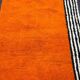 Berber Moroccan rug orange 250cm x 150cm