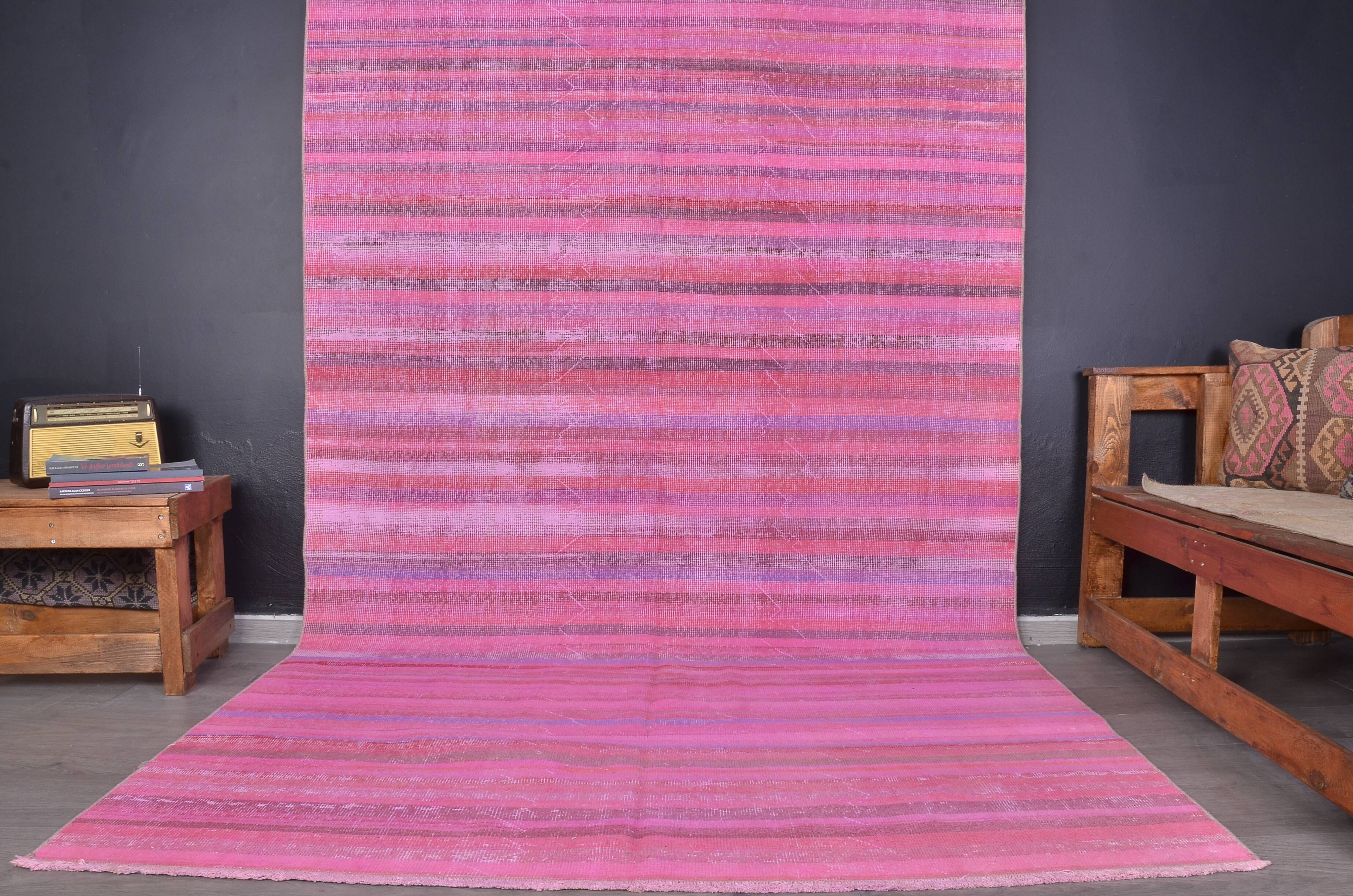 Stripe Neutral Vintage Wool Rug sku2351