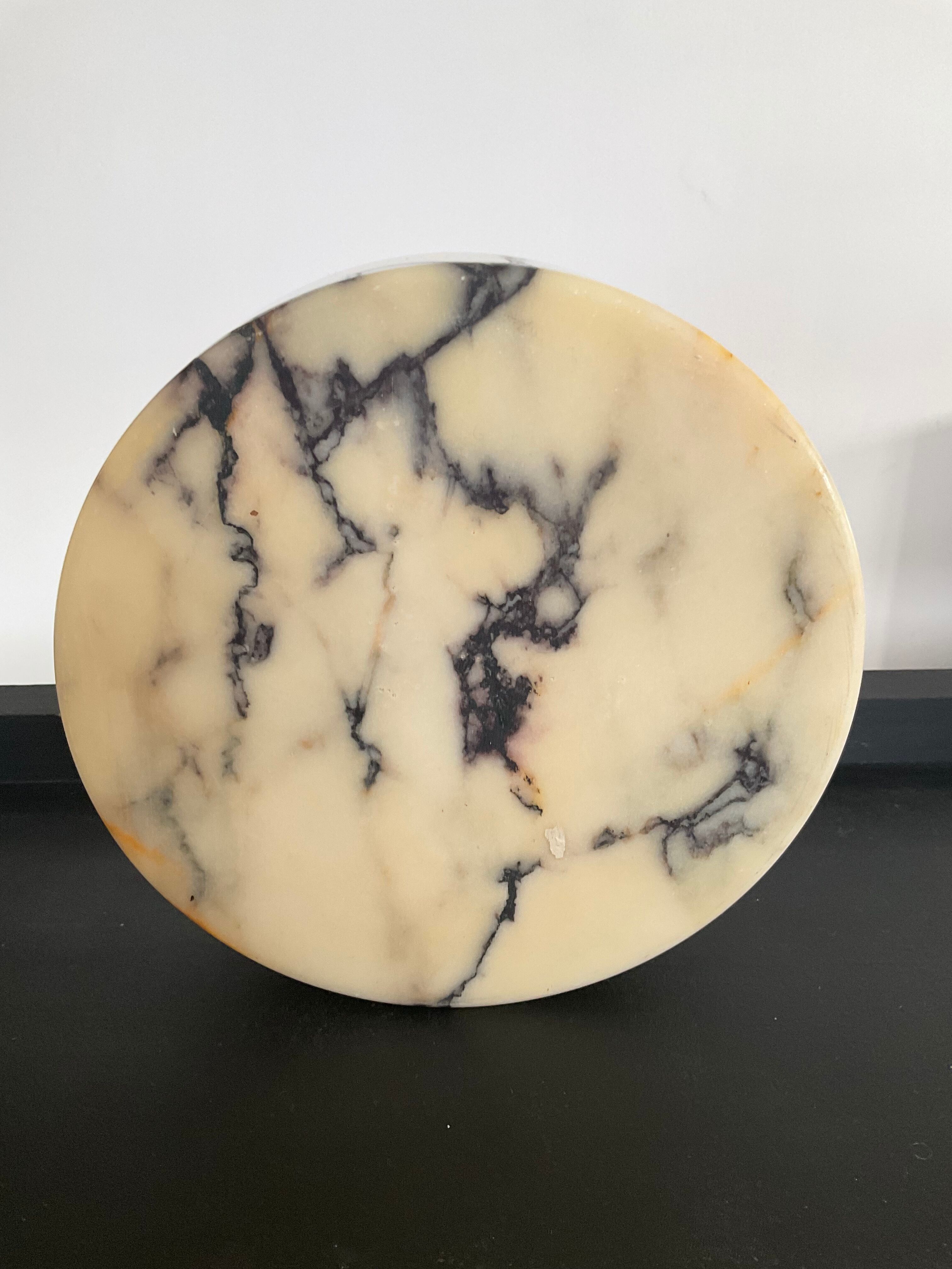 Ashtray empty vintage marble pocket 70s