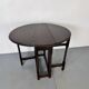 Small antique oak gateleg drop-leaf side table, 1900s