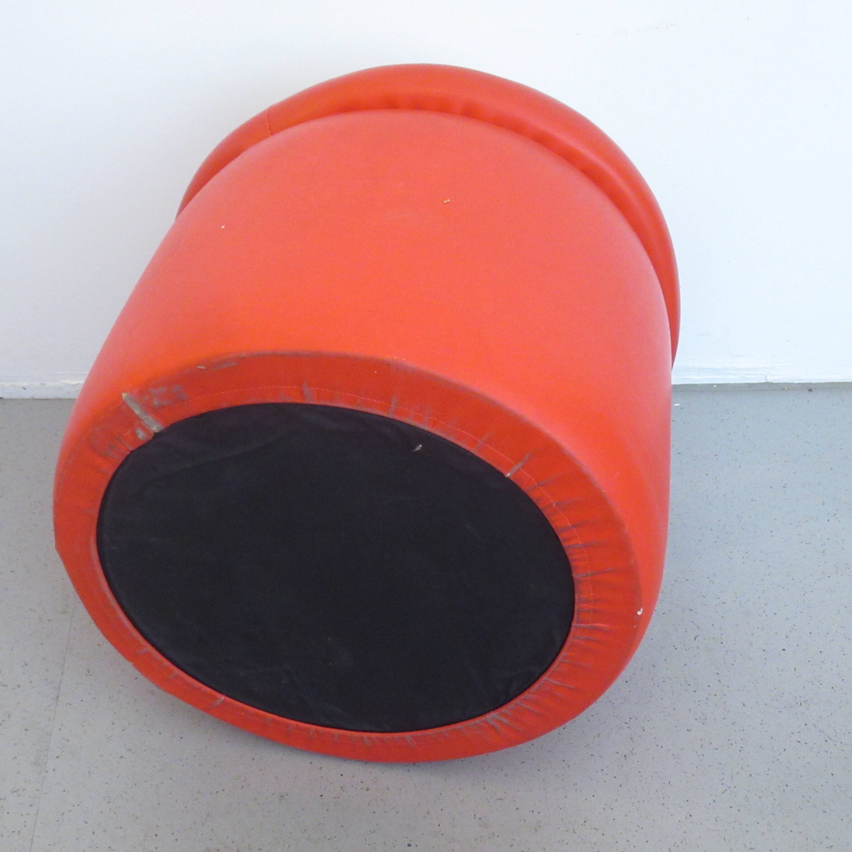 Pouf psychedelique années 70