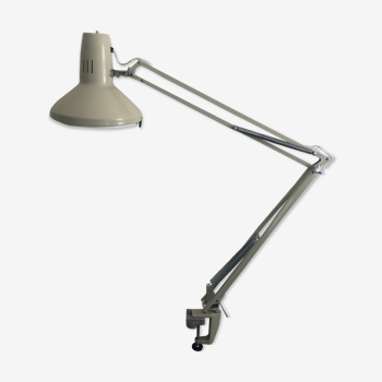 Lampe d'architecte ledu blanche vintage 1970
