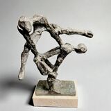 Velilla ubago, bronze sculpture “pídola” signed and numbered, 20th century