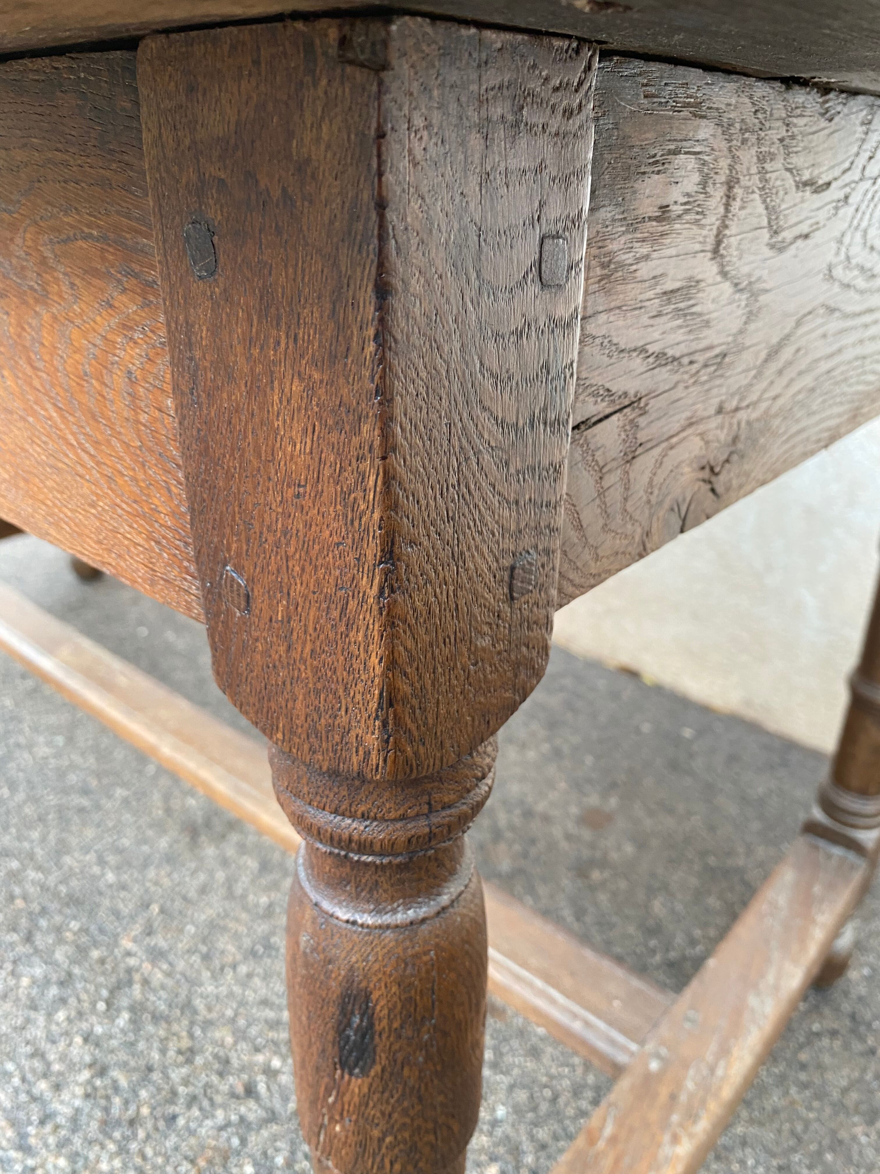 Oak farmhouse table
