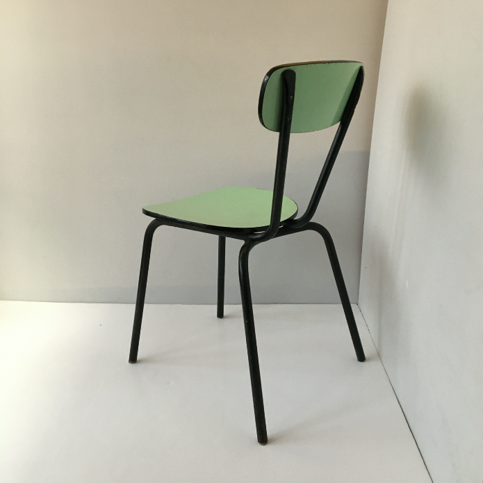 Water-green formica chair